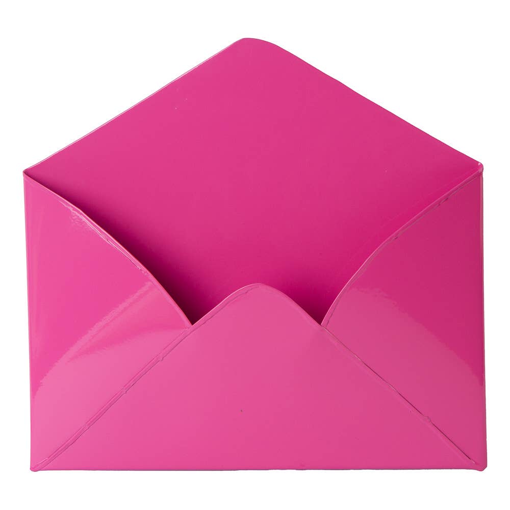 Factory Direct Craft - Wholesale Bath Soap Dish - Metal Enamelware Envelope Wall Pocket - Select Color 1