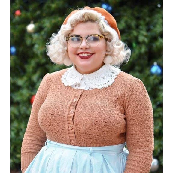 Mak – Engroshandel Cardigan - Dame – Mak 3/4-ærmet kort strikket cardigan med rund hals MK3514153