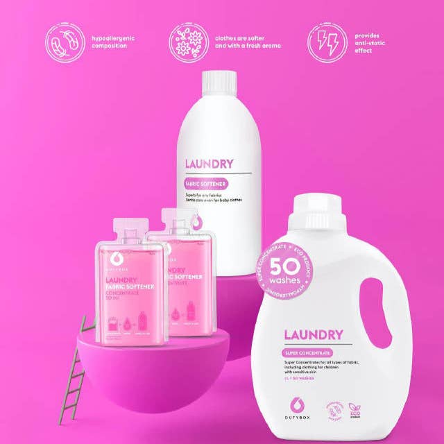 DutyBox - Vente Lessives liquides - Concentré adoucissant pour lessive (1 L)2