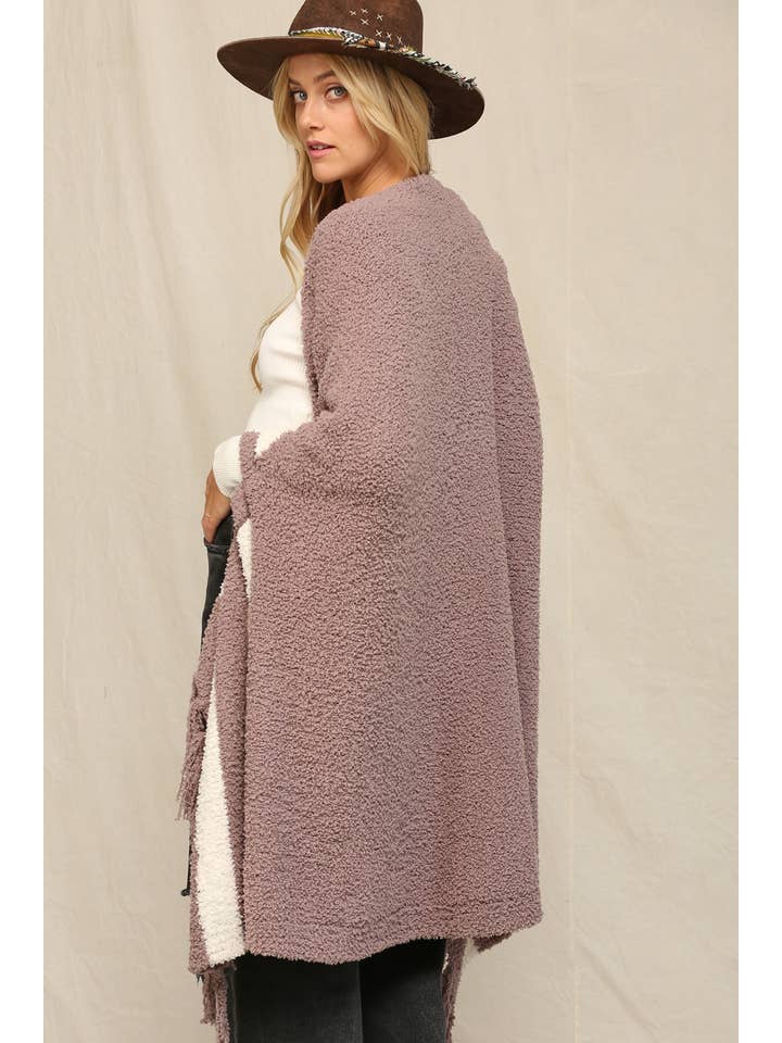 KyeMi - Wholesale Poncho - Women's - Super Soft And Stretchy Poncho With Fringe12