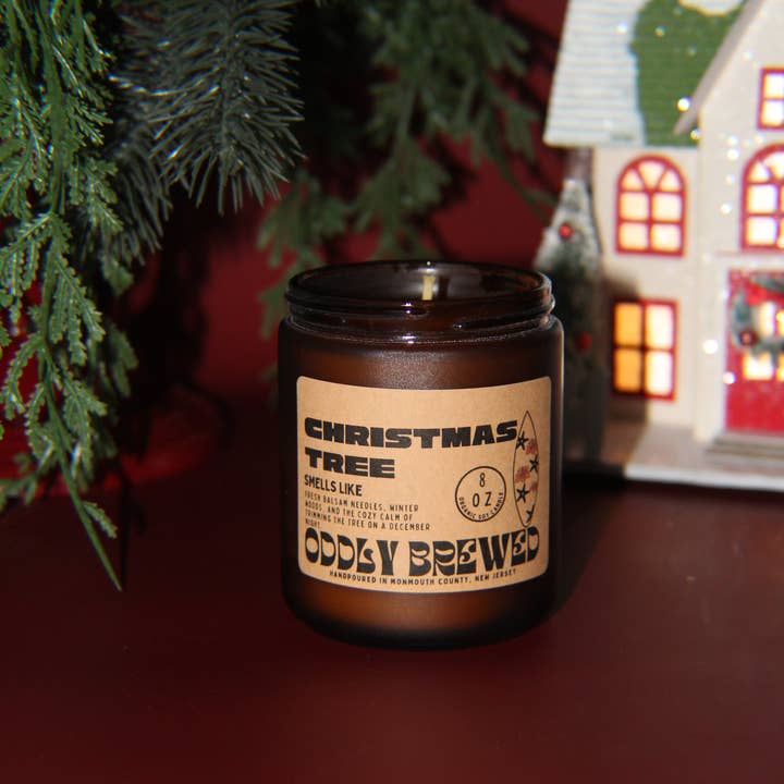 Oddly Brewed - Wholesale Jar/Filled Candle - Fresh Balsam Soy Candle1