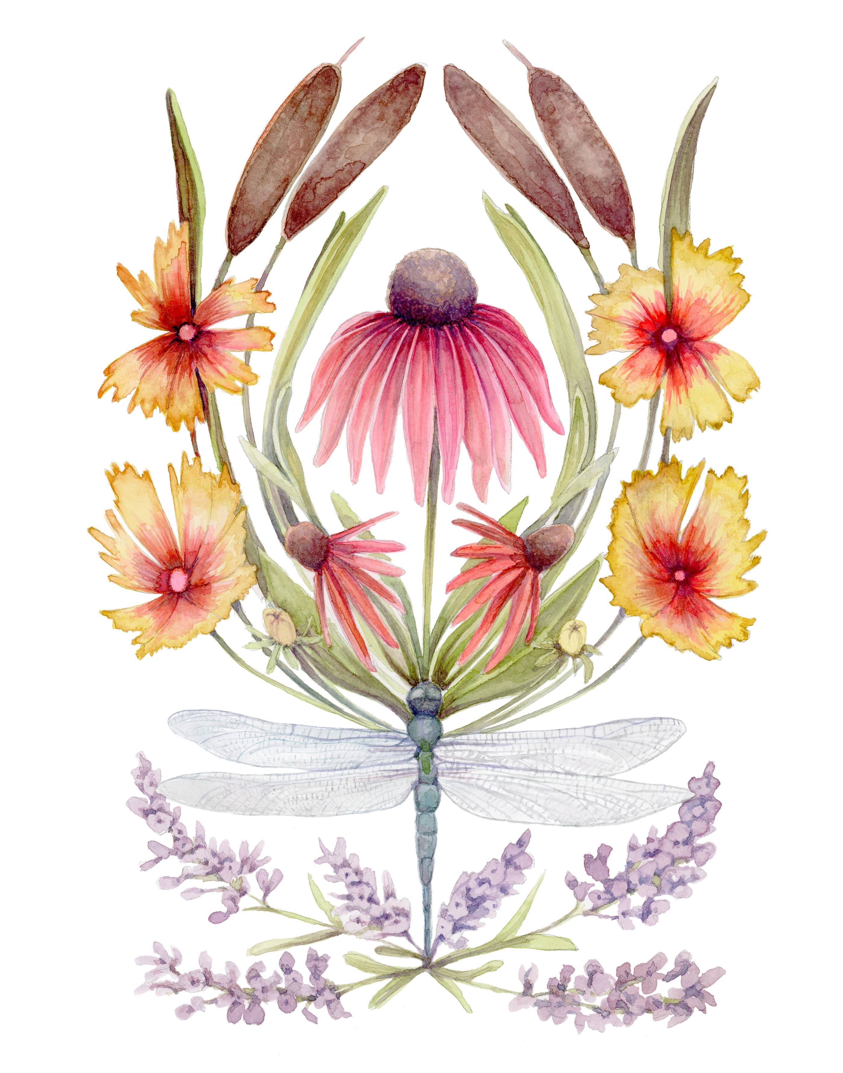 Sarah Rose – Toalha de chá por atacado – Toalha de chá de linho biológico Ode ao Lago3