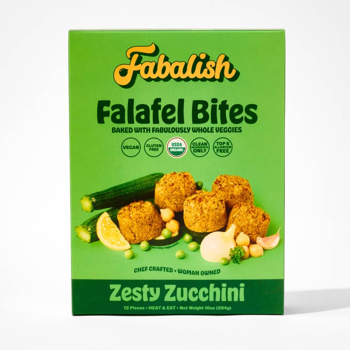 Zesty Zucchini
Baked Falafel for wholesale by Fabalish