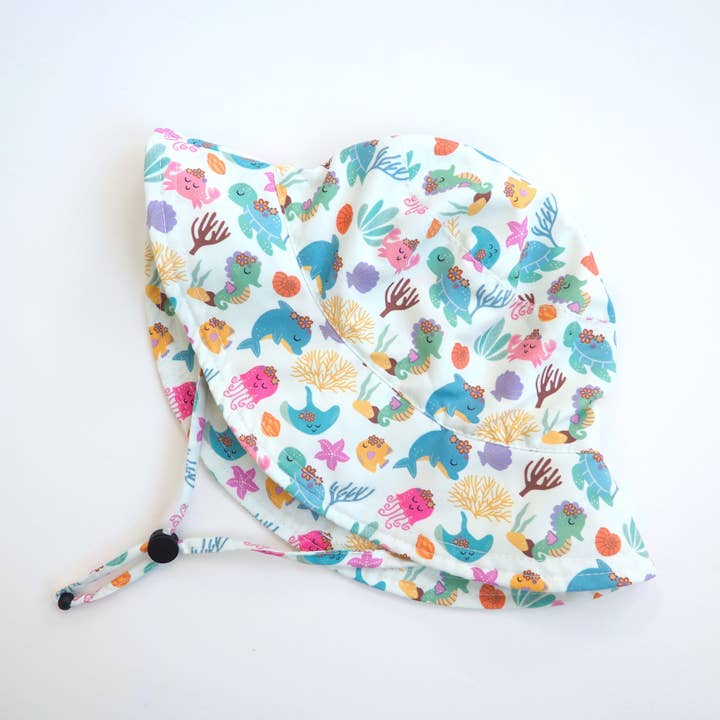 Baby & Kids Sun Hat - Undersea Adventure for wholesale by Honey Lemonade- Minky Baby Blankets and Gifts