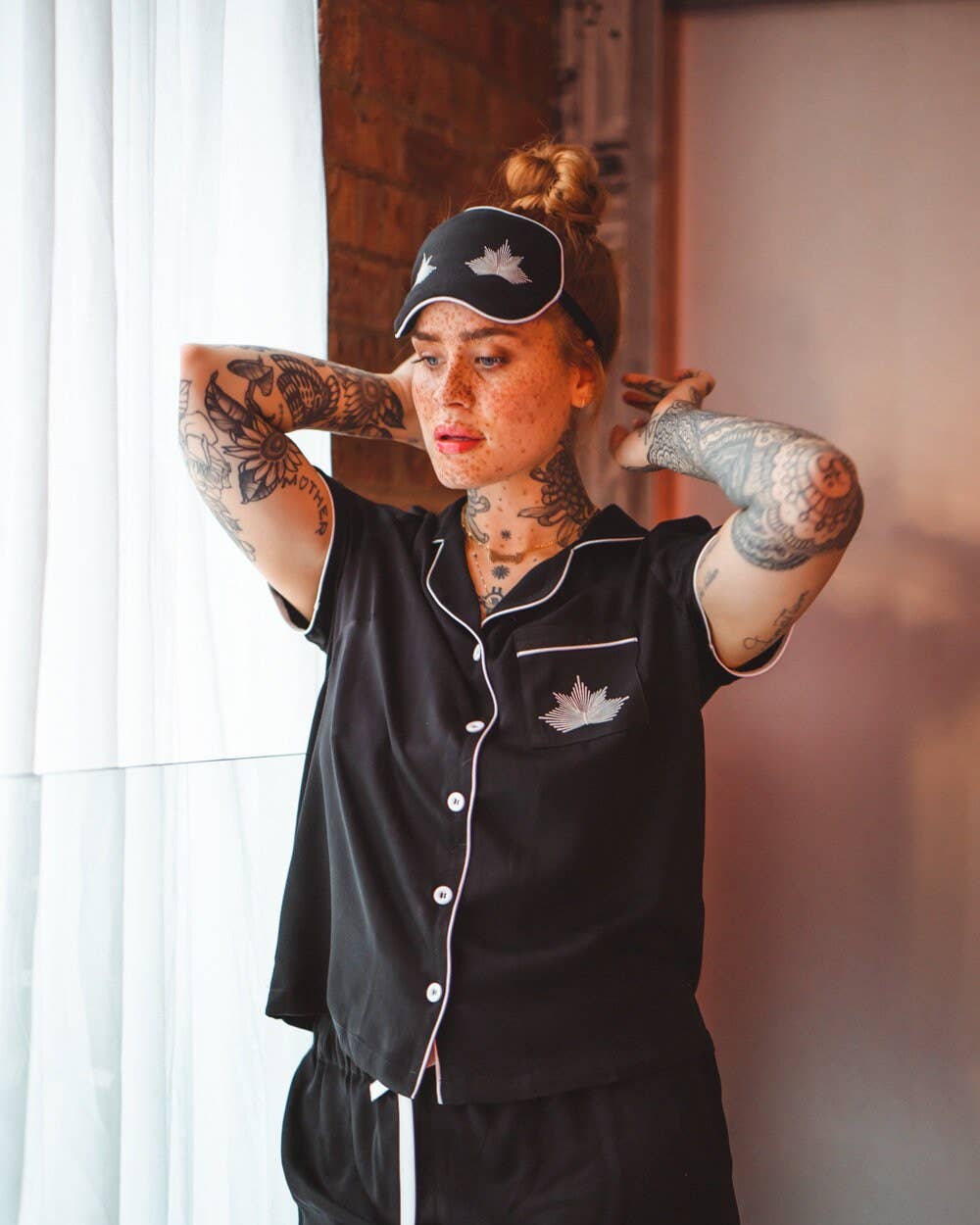 Sheepers SP .Z O.O. – Großhandel Schlafmaske – Schwarz-Weiß-Schäfchen-Schlafmaske1