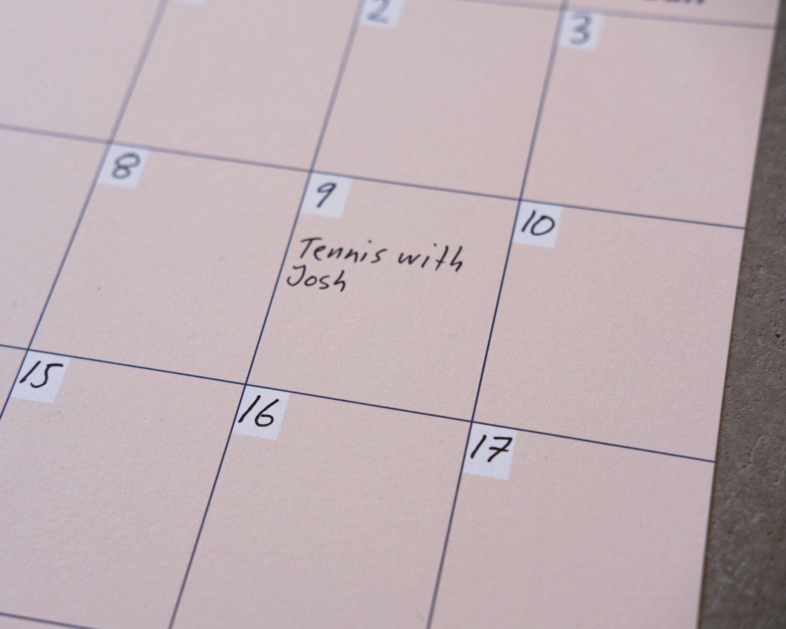 Yearcalendar - Wholesale Calendar - A3 Undated Wall Calendar Light Beige8