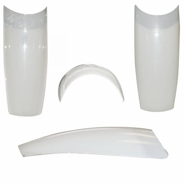 SlimLine tip classic natural long tip box 500 pieces for wholesale by HOLLYWOOD NAILS