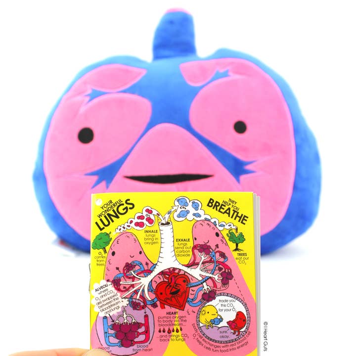 I Heart Guts | Organ Plushies Wholesale - Wholesale Stuffed/Plush Toy - Kids & Baby - Lungs Plush - I Lung You