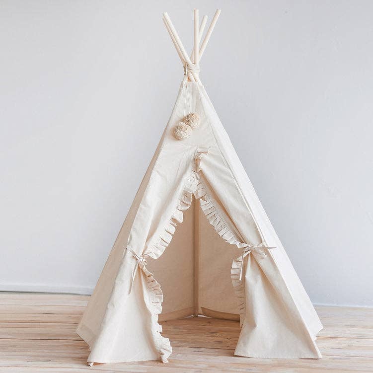 MINICAMP - Wholesale Tent - Kids - MINICAMP Teepee Tent for Kids with Ruffled Trim7