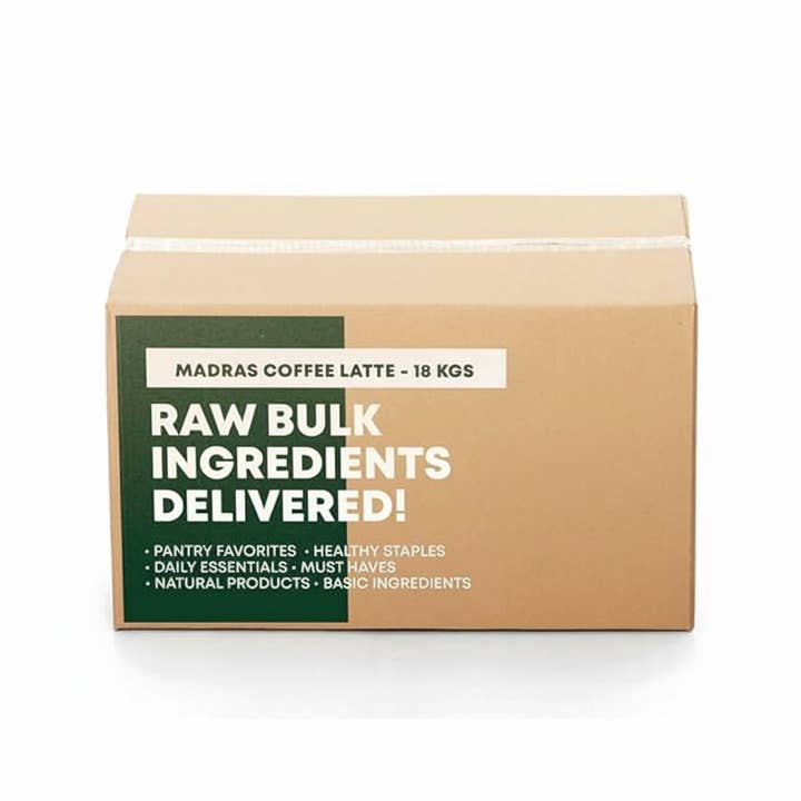 PRIDE INDIA BRANDS - Wholesale Instant Coffee/Espresso - Instant Madras Coffee Latte- 40 lbs in Bulk Bag