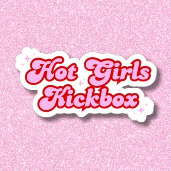 Kickboks-klistermærker til vandflaske, bærbar computer, bil for engroshandel hos Brickhouse Babe LLC