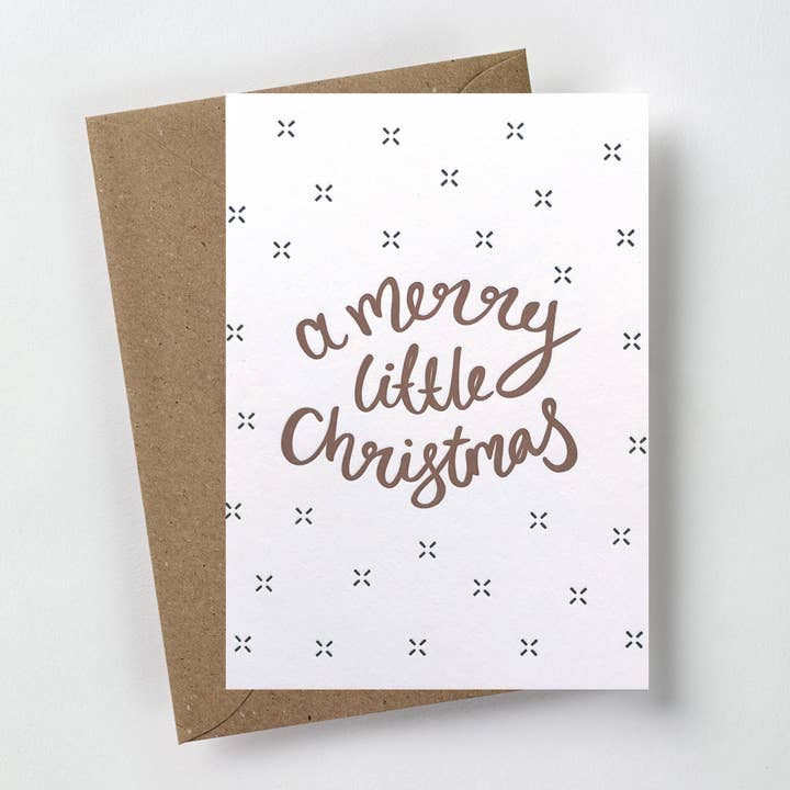 A merry little Christmas card for wholesale by over the c.