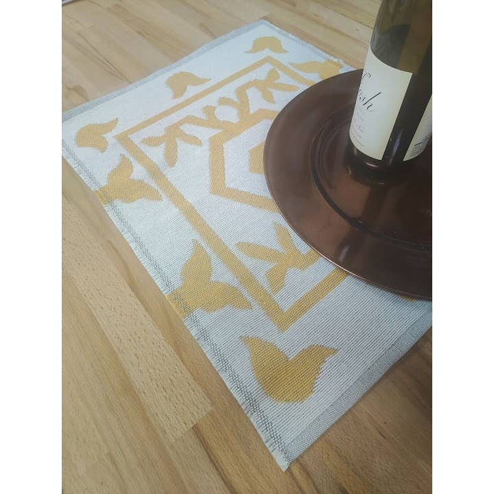 Fennco Styles – wholesale Bordstablett – Abstrakt Geo Design vändbar vävd bordstablett
