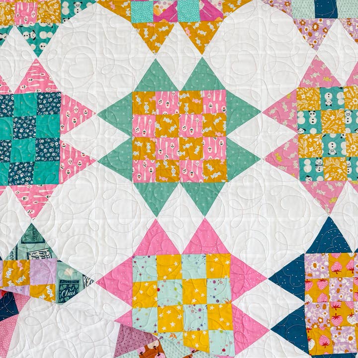 QuiltCakes - Wholesale Craft Sewing Kit - Cosmic Confetti Quilt Pattern Printed3