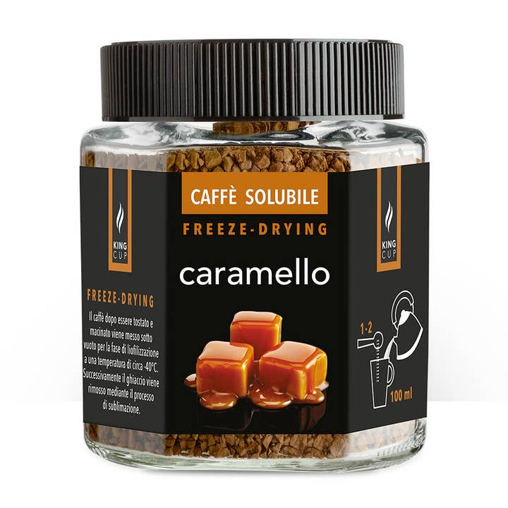 KING CUP – wholesale Snabbkaffe/-espresso – Frystorkat kaffe - karamell