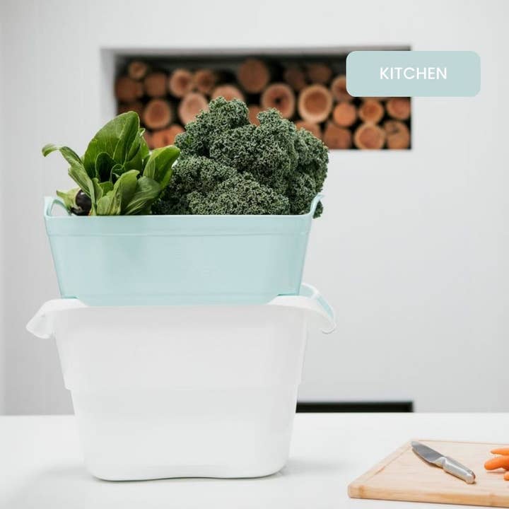 Strucket - Wholesale Laundry Basket - Strucket 19L (5 Gallon) Strainer Bucket – 6 Pack Aqua8