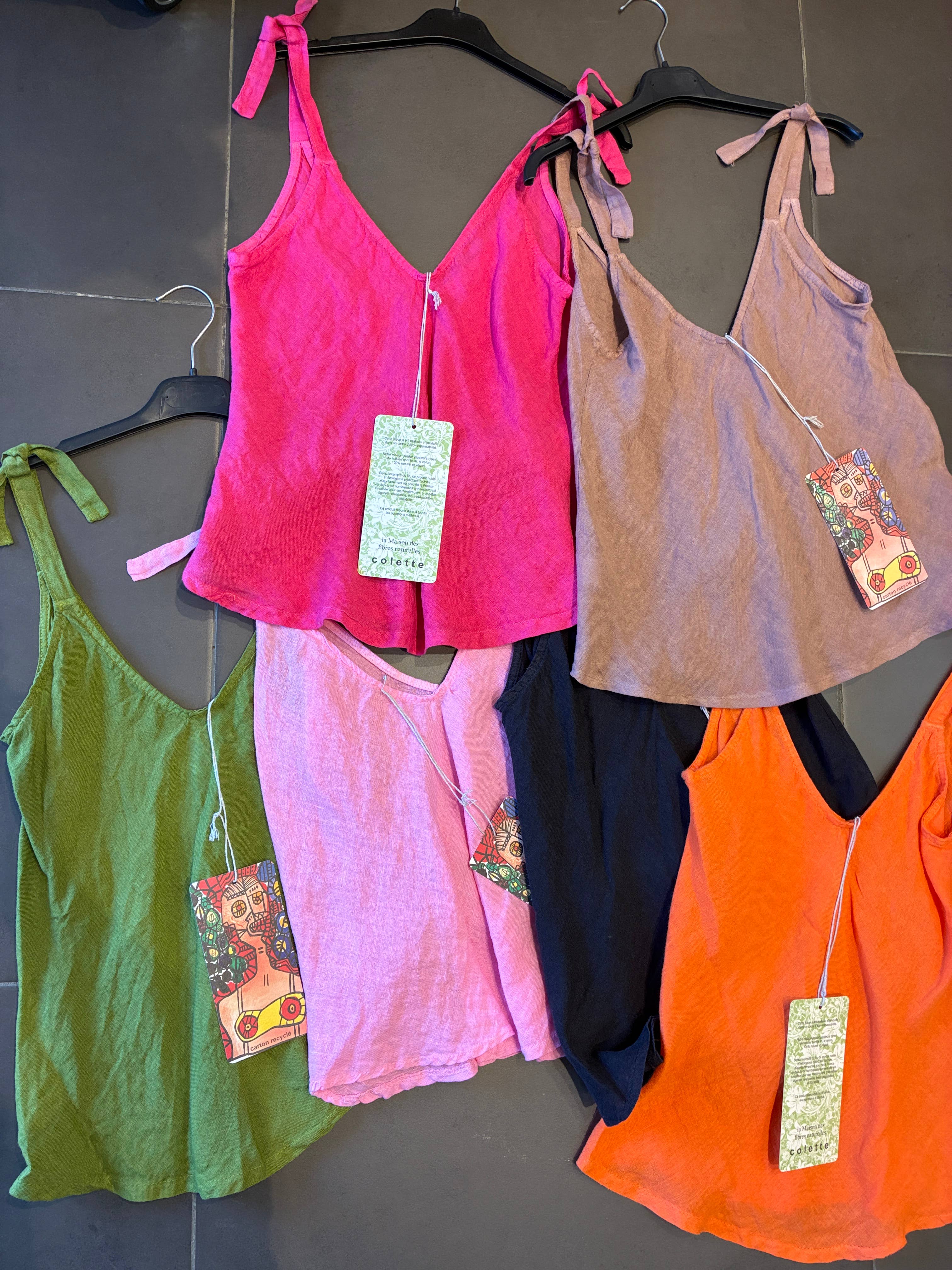 la maison des fibres naturelles - Wholesale Tank Top - Women's - 100% linen top 61662011