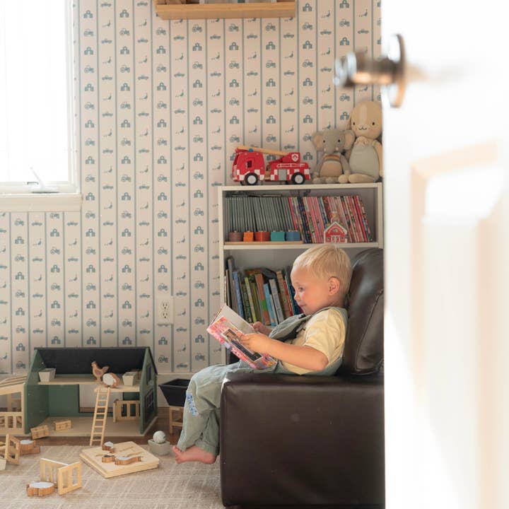 Charlie Wallpaper door Lauren Blair Hersey voor wholesale door Loomwell Home Goods