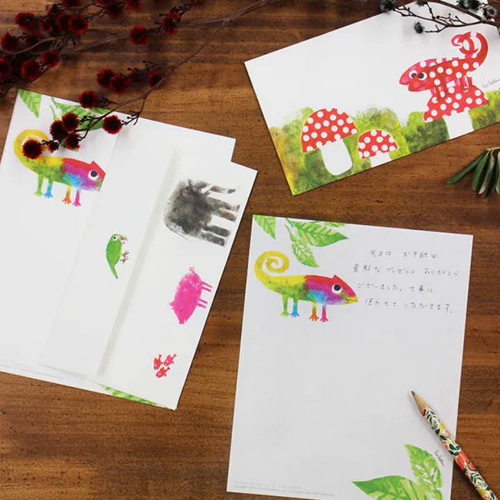 「FUNJI」In Japan - Wholesale Stationery/notecard set - Leo Lionni Letter Set - Japanese Washi Stationery11