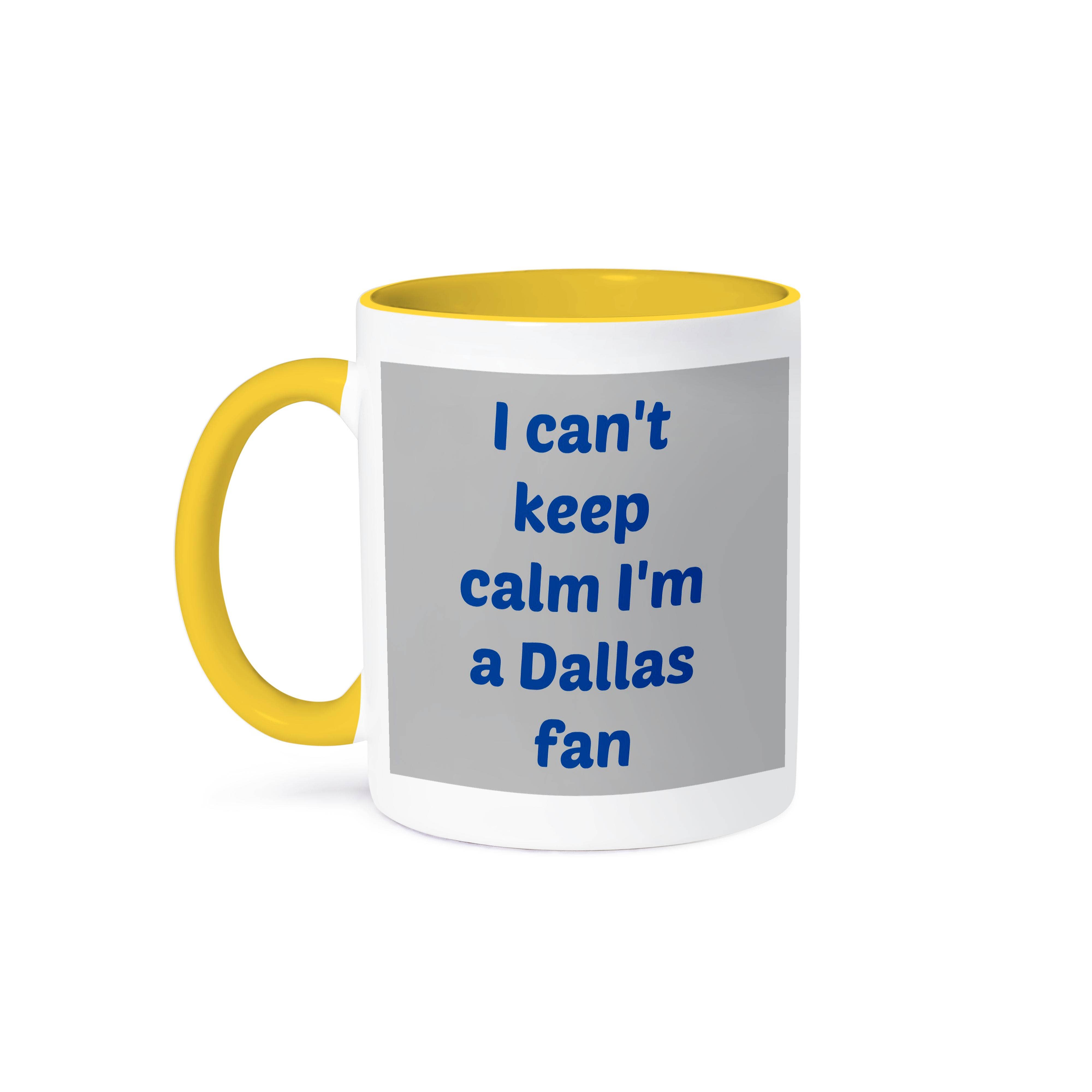 3dRose - Wholesale Coffee Mug - 3dRose, I cant keep calm Im a Dallas fan, blue, gray, Mug0