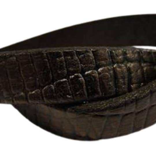 Italian Flat Leather-Crocodile Brown for wholesale by Sun Enterprises B.V.