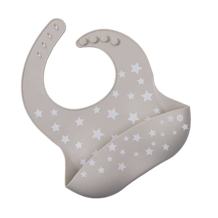 Bavoir en silicone Neutral Star pour la vente par Pk and Crew
