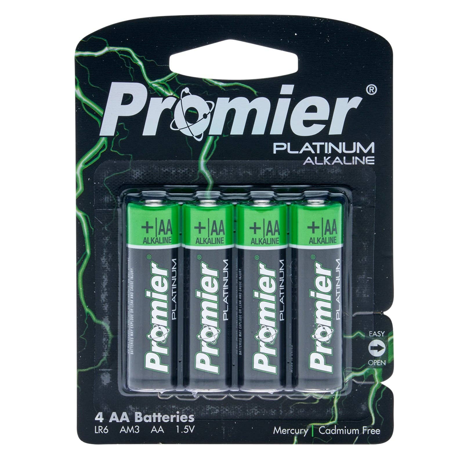 LitezAll - Wholesale Portable Charger - Promier® AA Platinum Alkaline Battery 4 Pack0