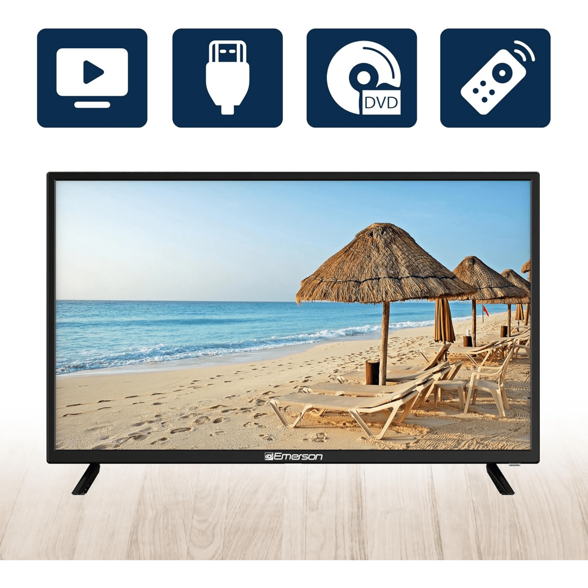 JupiterGear Home – Engroshandel Bordpynt – Emerson 32" Klasse HD LED TV med DVD-afspiller8