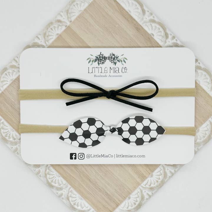 Soccer Headband Duo for wholesale by Little Mia Co.