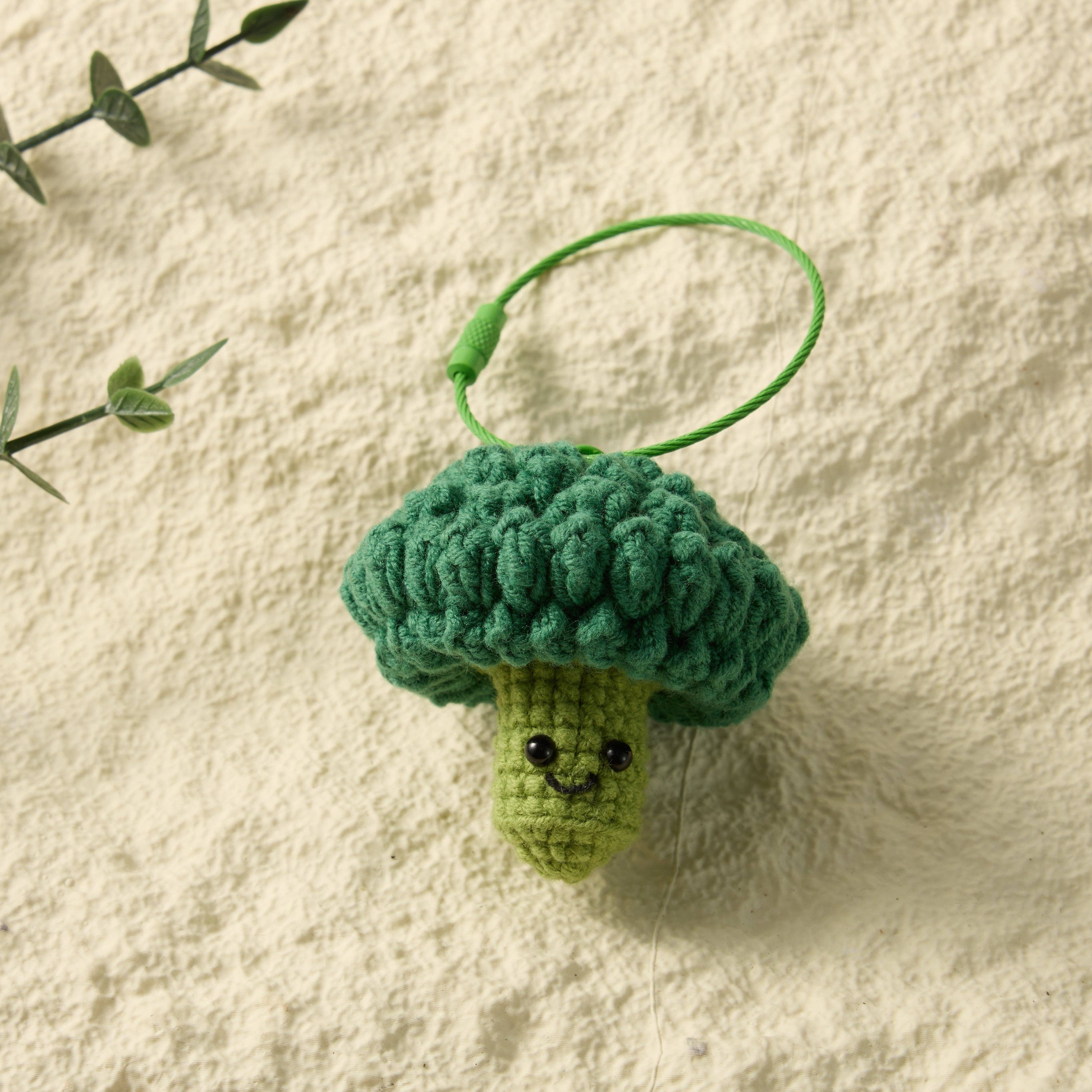 Sparkle Being - Wholesale Keychain - Women's - Hand-Crochet Broccoli Keychain for a Natural Vibe2