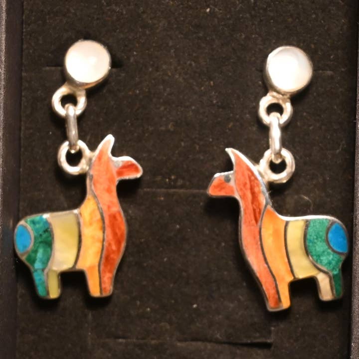 Handgemaakte Oorbellen Zilvervlam 950 voor wholesale door Sinchi Warmi