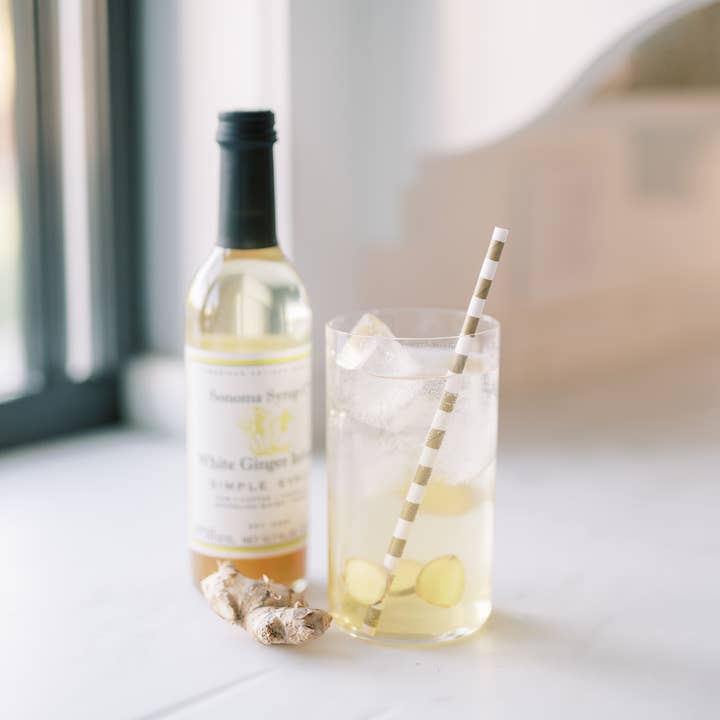 Sonoma Syrup Co. - Wholesale Cocktail Mix/Syrup - 12.7 oz White Ginger Infused Simple Syrup1