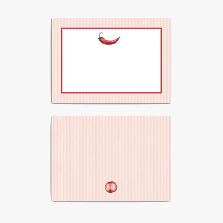 Pepper Notelets for wholesale by Casey Jo Paper Co.