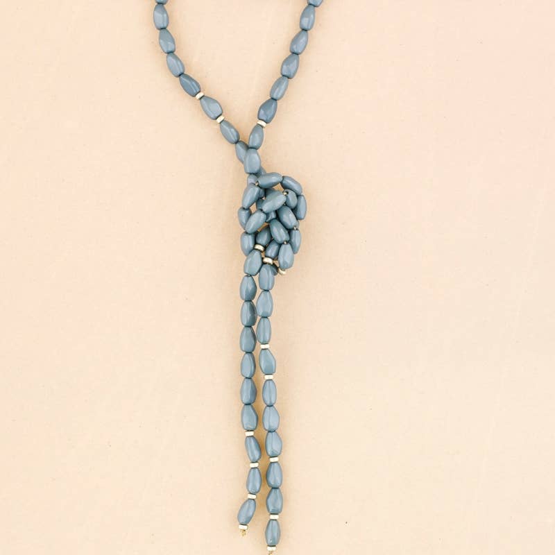 Sonata - Wholesale Snap Jewelry - Long necklace for hanging glasses with resin beads4