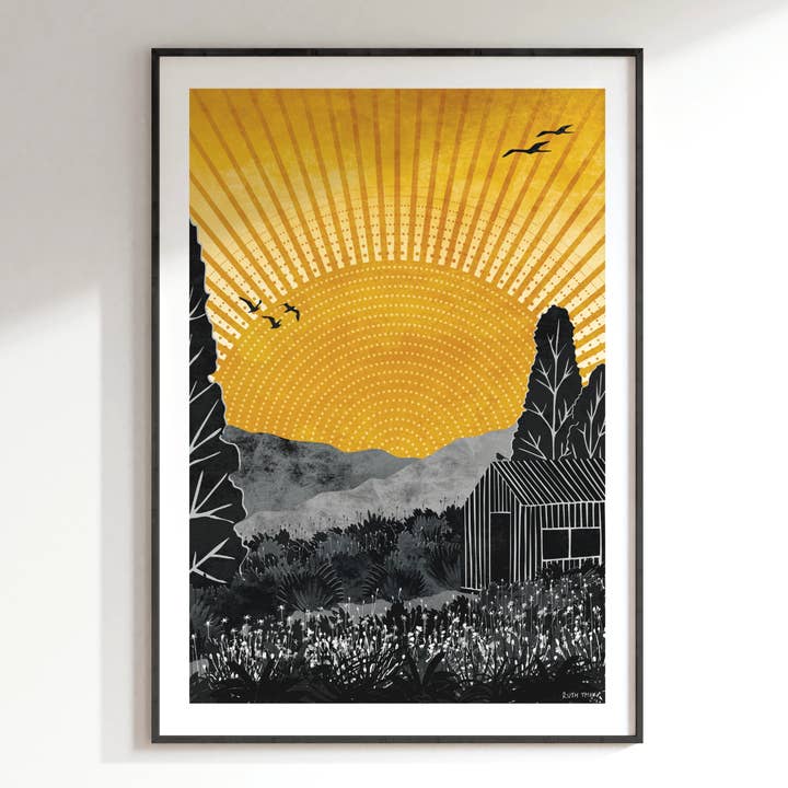 Home Art Print: (A4, A3) Journey Collection for wholesale by Ruth Thorp Studio