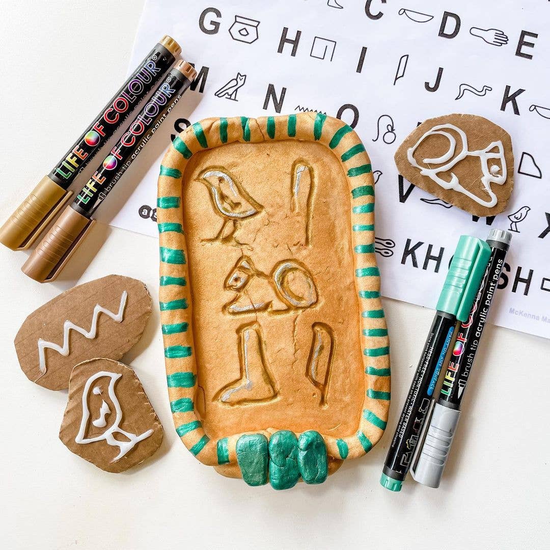 Life of Colour - Wholesale Marker - Metallic Brush Tip Acrylic Paint Pens - Set of 124