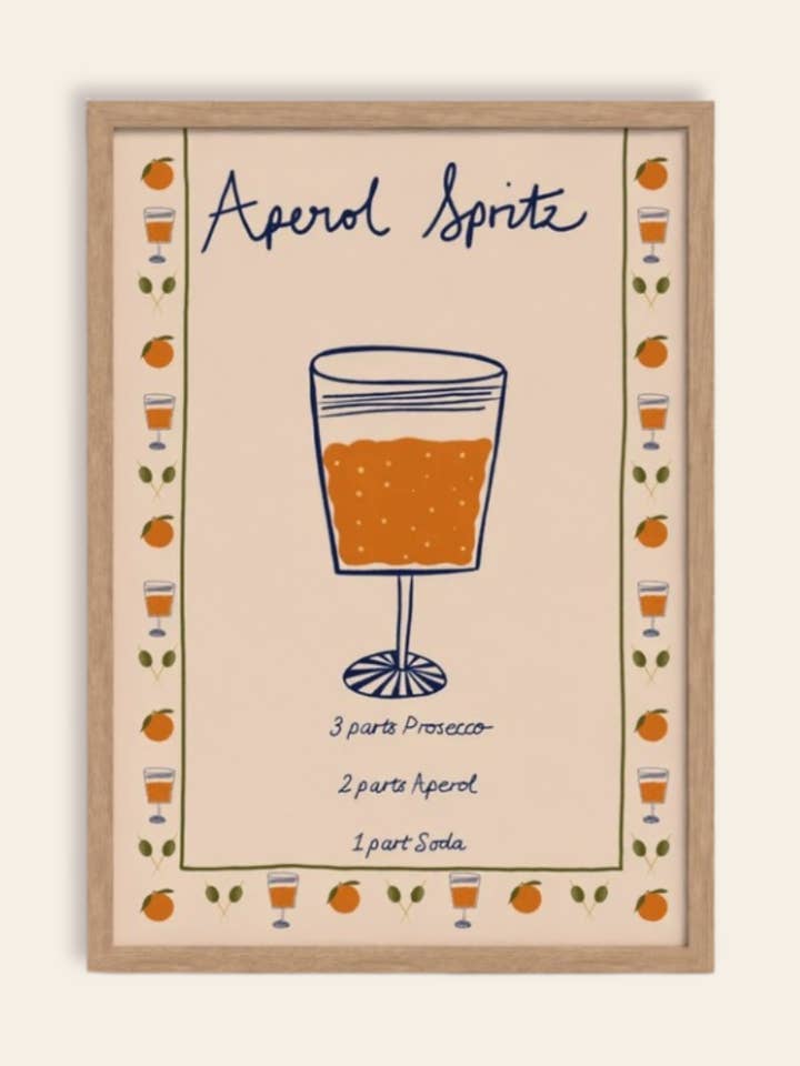 Giclee Art Print - Aperitivo Time for wholesale by Queen of the Rodeo