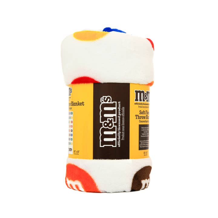 Kangaru Toys & Stationery - Wholesale Throw Blanket - M&M’S Throw Fleece Blanket 60"x48"