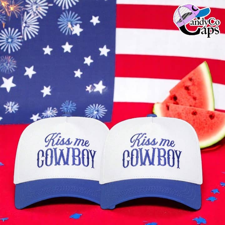 The Candy Collections - Wholesale Trucker Hat - Women's - Kiss me cowboy snapback retro Hat Wallen trucker western0