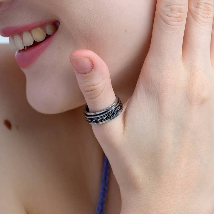 Henna Shoppe - Wholesale Band/Stacked Ring - Spinning Ring11