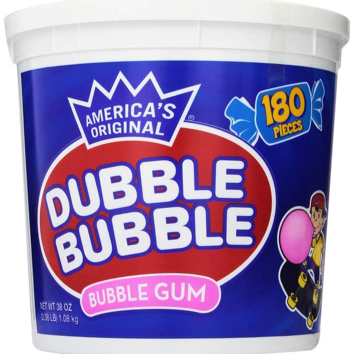 Dubble Bubble Gum 180 Piece tub for wholesale by Long Island Candy Factory