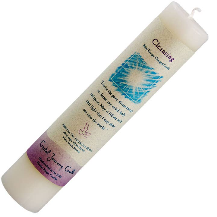 Kheops International - Wholesale Pillar Candle - Reiki Herbal Pillar Candle Cleansing (Each)