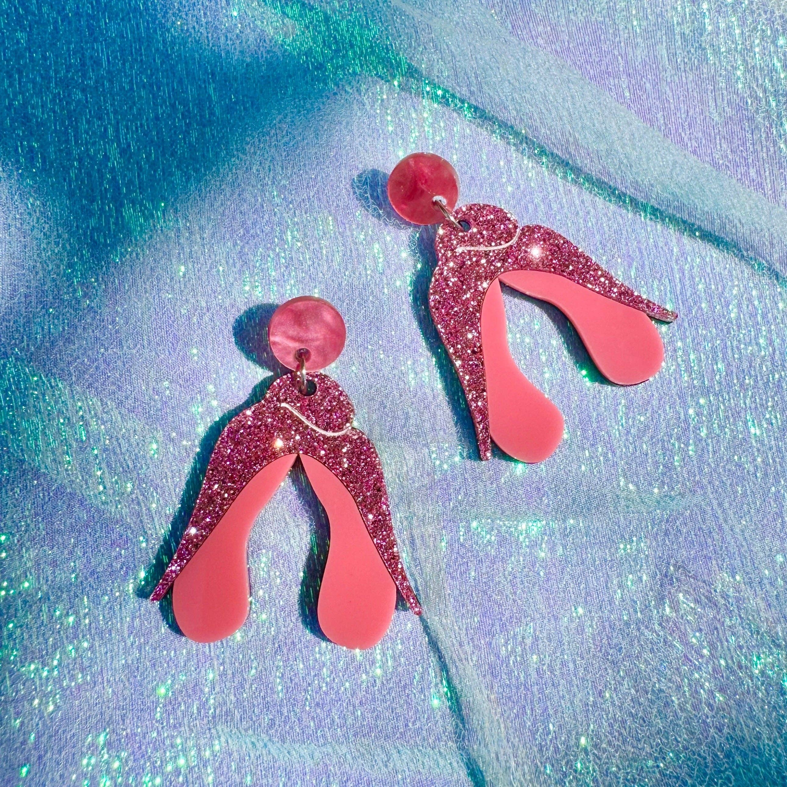 Peach Beast - Wholesale Dangle Earrings - Anatomical Clitoris Earrings5