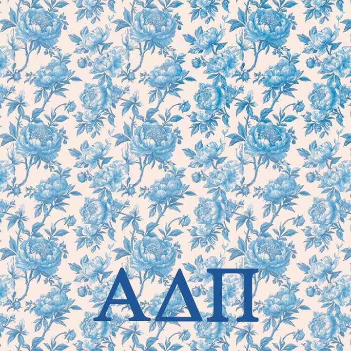 Over The Moon Greek - Wholesale Throw Blanket - Sorority Floral Minky Blanket