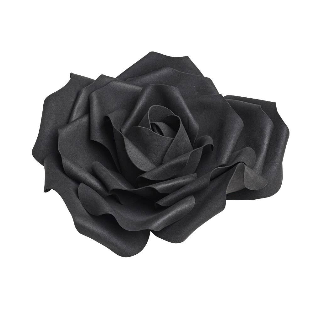 Alchemy England – wholesale Artificial flowers – Large Black Rose Head (Artificial Flowers)1