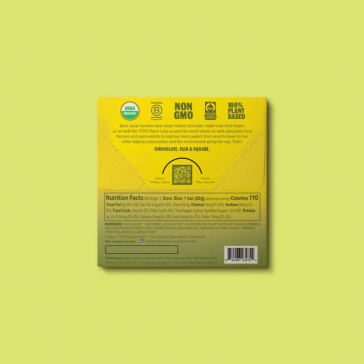 TCHO - Wholesale Chocolate Bar - Lemon Twist2