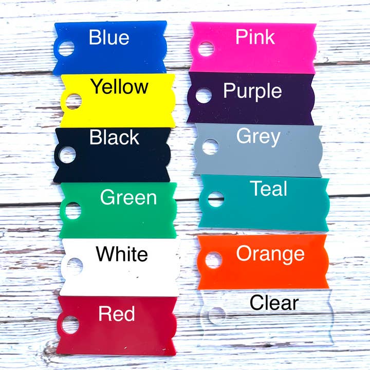 Tara’s Craft Room - Wholesale Drink Topper - Stanley Nameplate Blanks