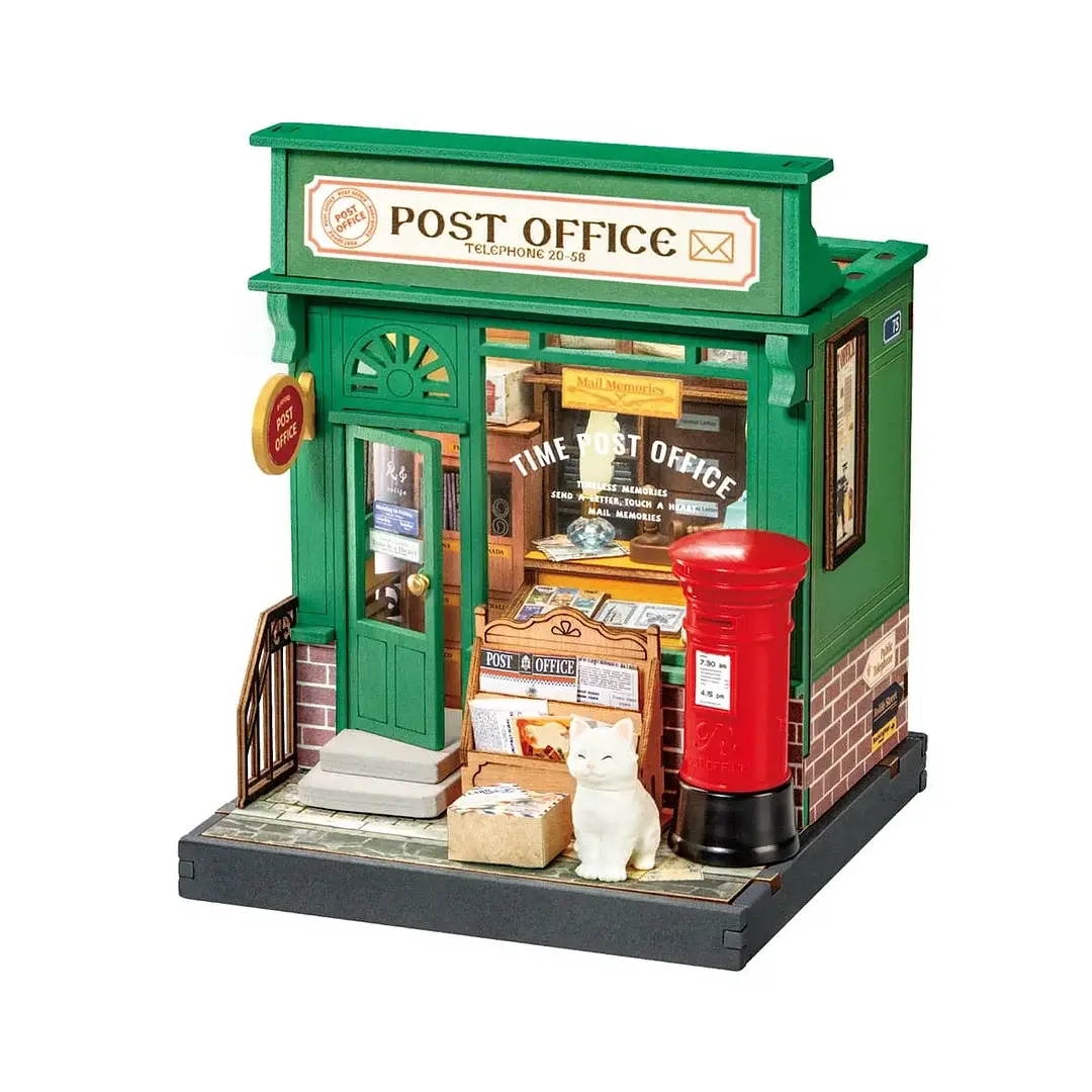 Robotime - Wholesale DIY Craft Kit - DS037 Century Post Office Rolife DIY MINI Miniature House1
