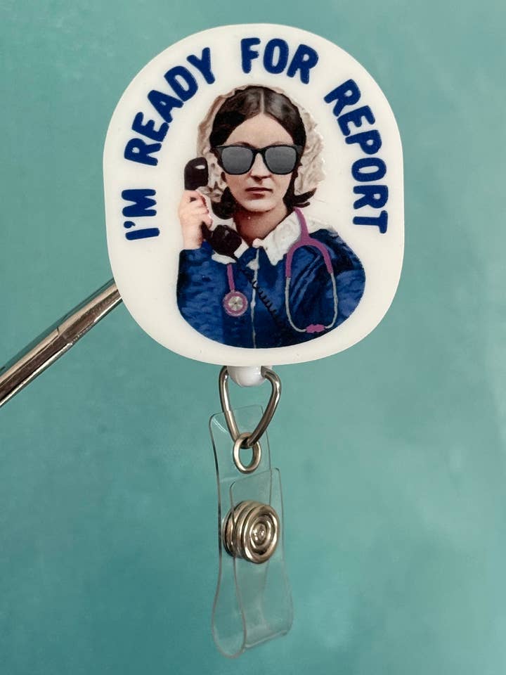 Badge Reel Topper - Dual Lock Adhesive Use for wholesale by Snarkynurses