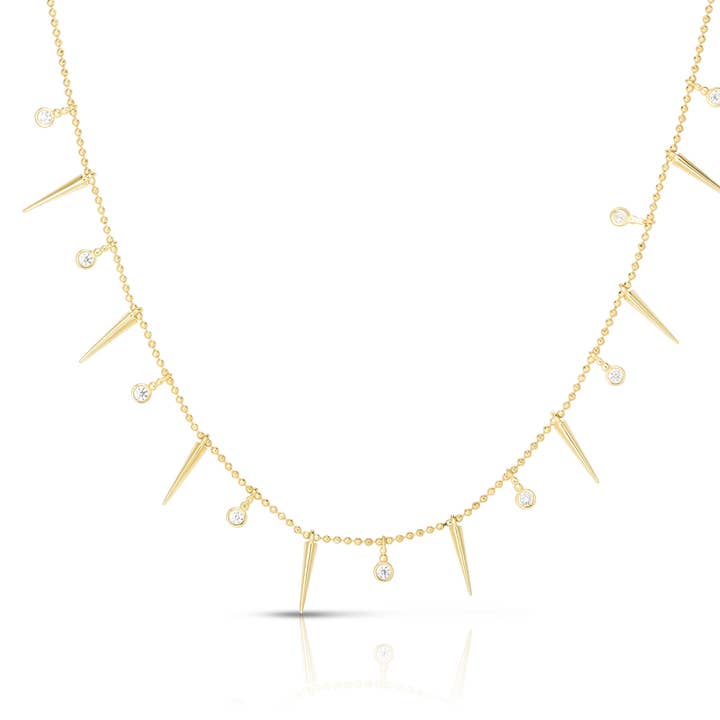 Spike Charm Necklace for wholesale by Glaze Jewelry